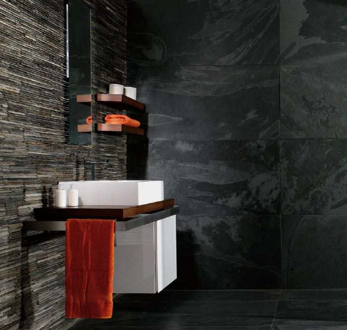 Black Brazilian Slate Cleft