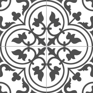 Black Monochrome Art Nouveau