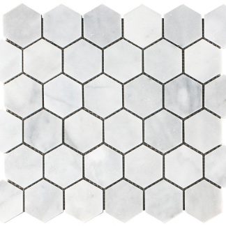 Aphrodite Marble Hexagon Mosaic Tiles