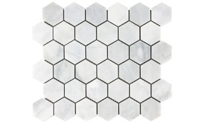 Aphrodite Marble Hexagon Mosaic Tiles