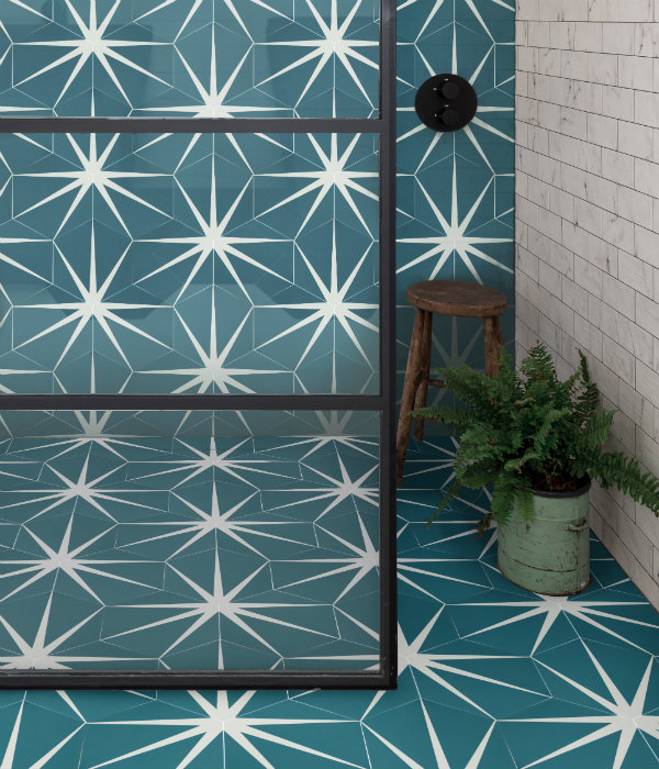 Lily Pad Pea Cock Porcelain Tile - Image 2