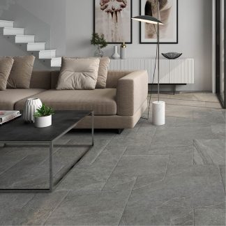 Country Slate Grey Farmhouse Style Modular Porcelain Tile