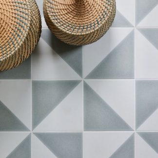 Parisian Cafe Porcelain Tri Grey