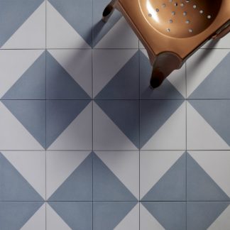 Parisian cafe Blue Tile