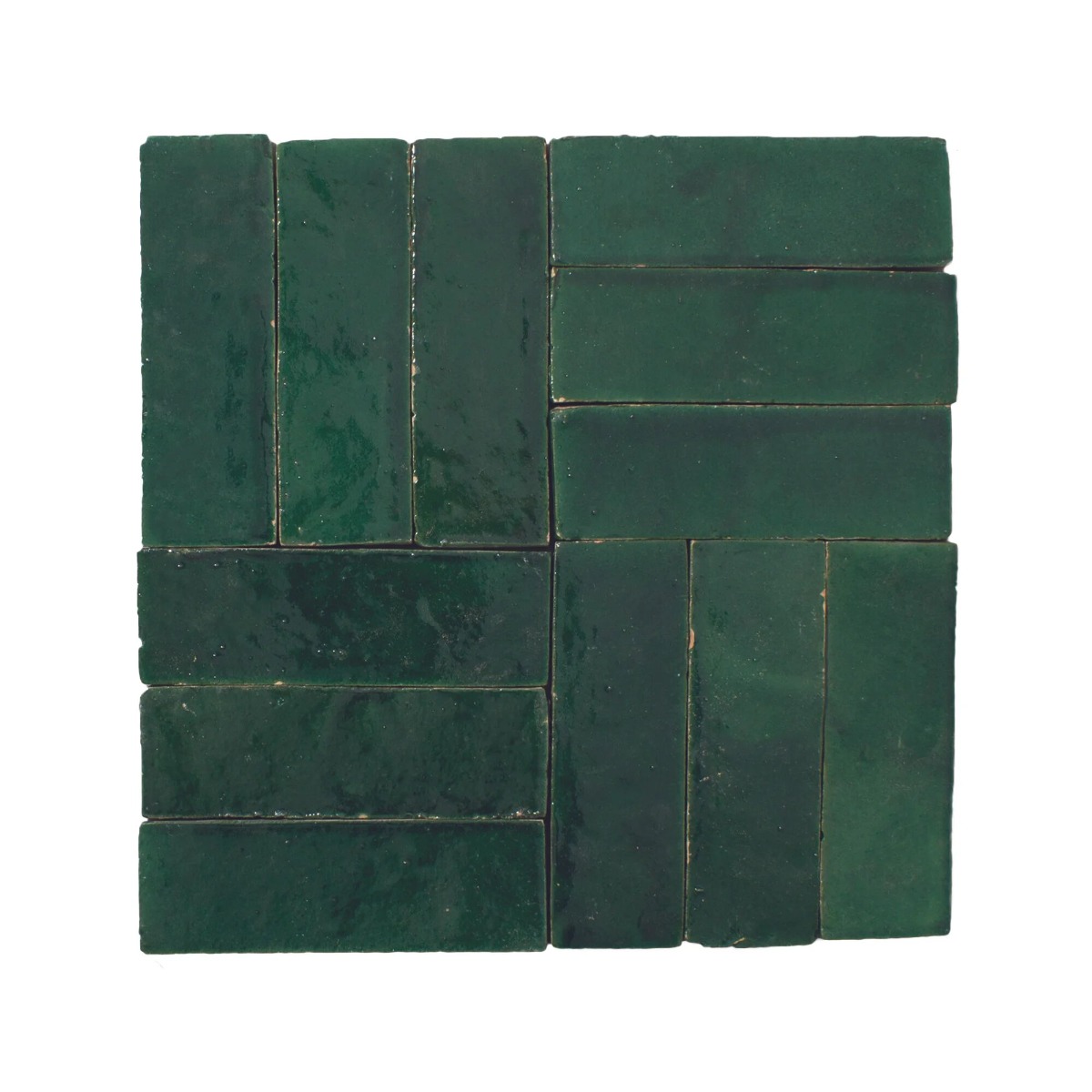 Moss Green Zellige Brick 150 x 50 - Image 3