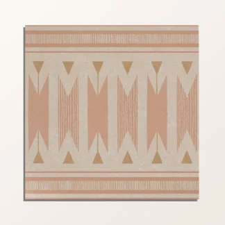 Aventuras Terracotta Ziggy Border 150 x 150