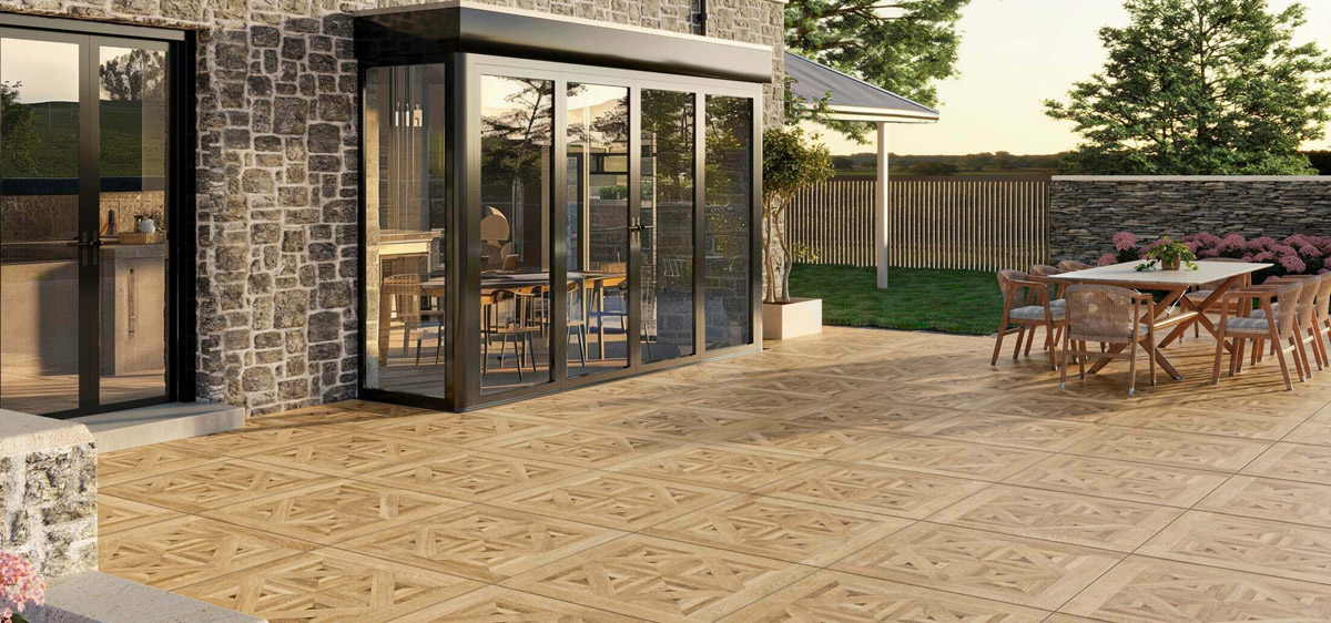 Old Manor Parquet 900 x 900 Panel indoor outdoor