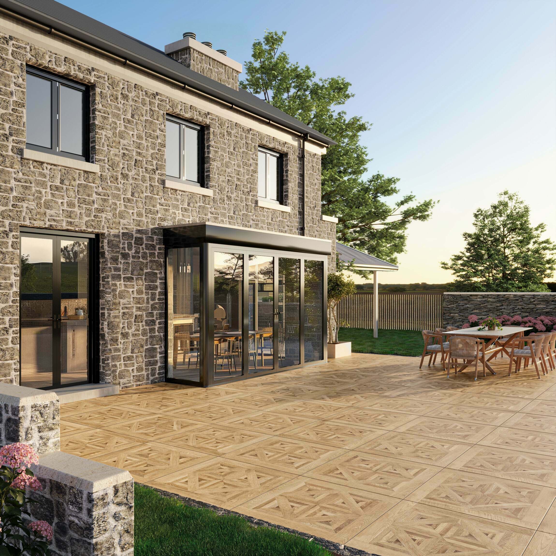 Old Manor Classic Oak 900 x 900 x 20mm
