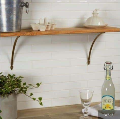 Avebury Milk White Glazed Brick Ceramic Tiles