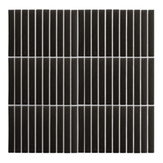 Black Gloss KitKat Mosaic Tiles