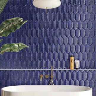 Palm Blue Ceramic Tiles 200 x 100