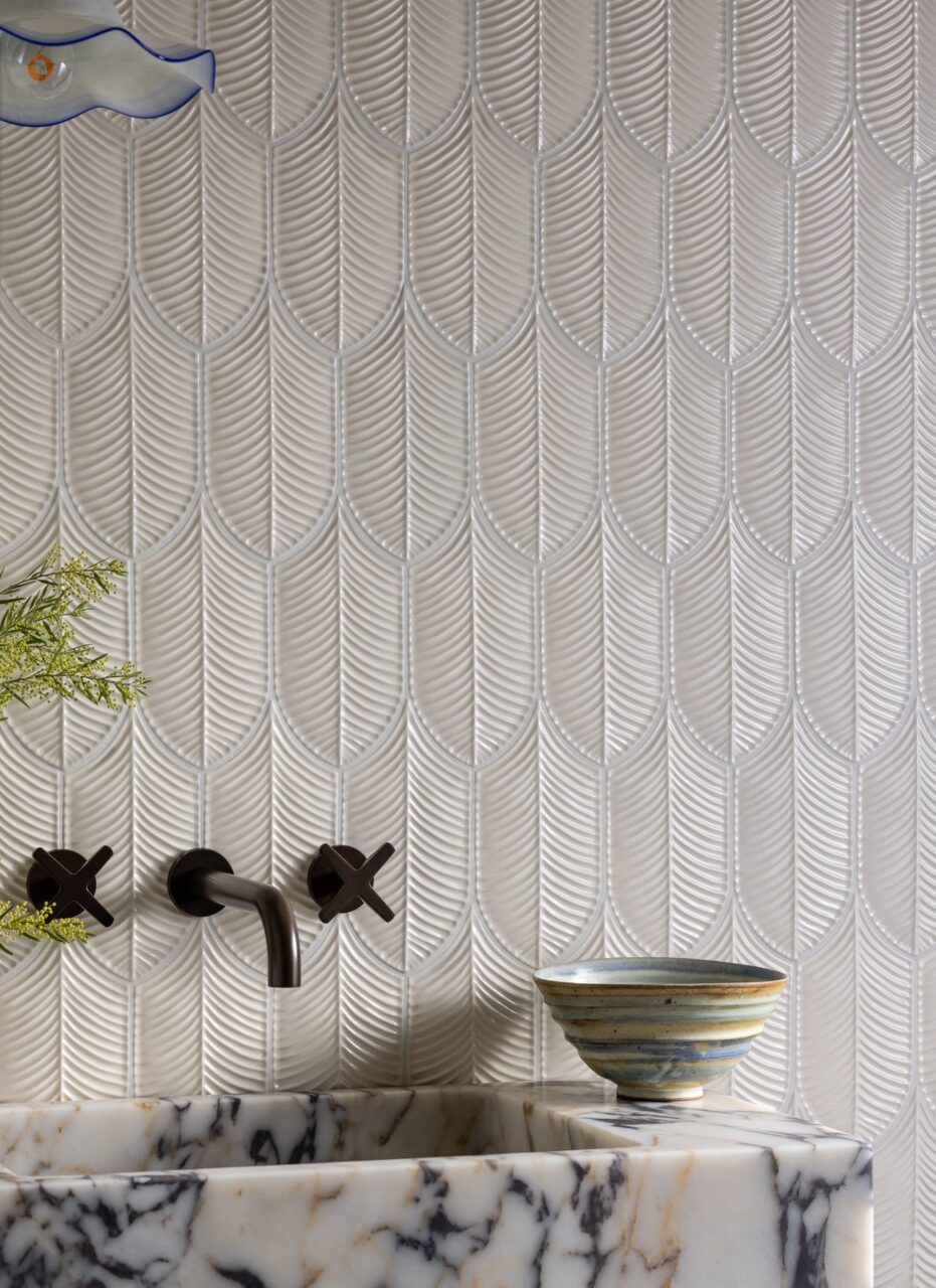 Palm Cream Ceramic Tiles 200 x 100