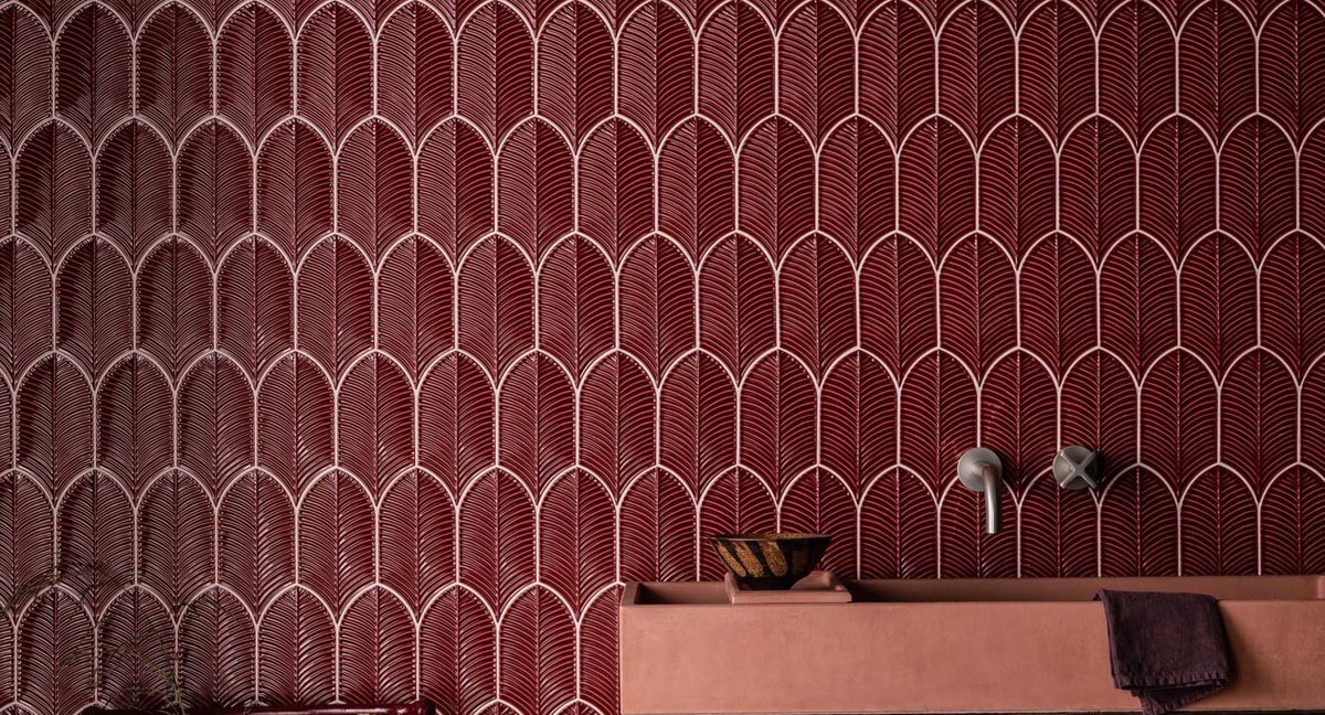 Palm-Leaf Deco tile