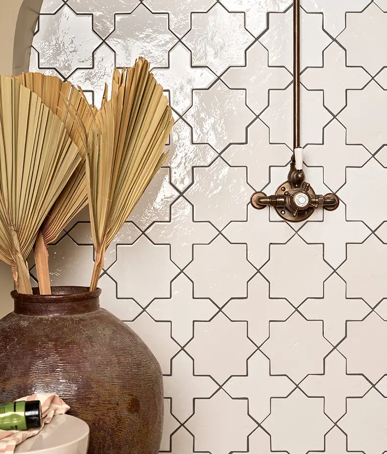 Fez Porcelain Cross White