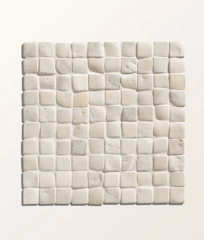 Enso Cobble Mosaic Cube Chalk Mosaic Tiles