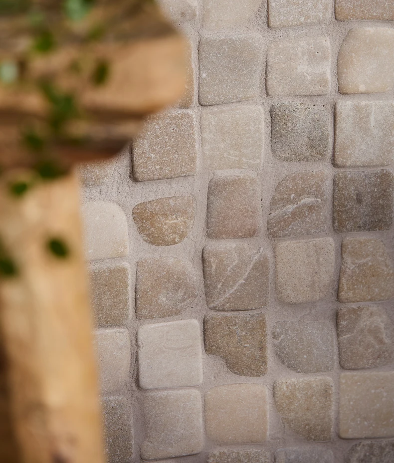 Enso Cobble Mosaic Cube Sand & Chalk Chess - Image 3