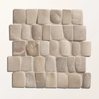 Enso Cobble Mosaic Strip Sand Mosaic Tiles