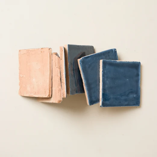 Rediscovered Plain Glazed in Navy 110 x 110 - Image 3