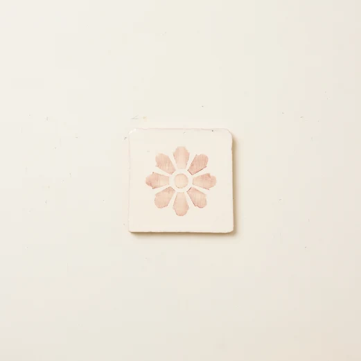 Rediscovered Clavel Glazed in Crimson 110 x 110 - Image 3