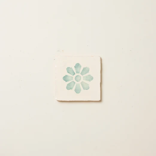 Rediscovered Clavel Glazed in Fennel 110 x 110 - Image 2
