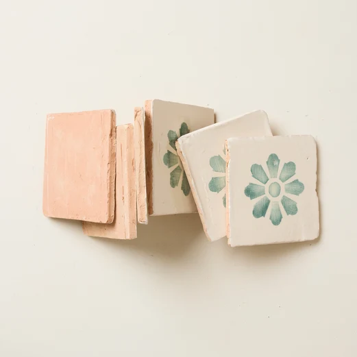 Rediscovered Clavel Glazed in Fennel 110 x 110 - Image 3