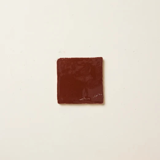 Rediscovered Plain Glazed in Crimson 110 x 110 - Image 2